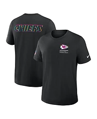 Nike Men's Black Kansas City Chiefs 2025 Nfl Crucial Catch Tri-Blend Dri-fit T-Shirt