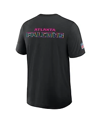 Nike Men's Black Atlanta Falcons 2025 Nfl Crucial Catch Tri-Blend Dri-fit T-Shirt