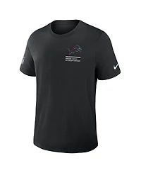 Nike Men's Black Detroit Lions 2025 Nfl Crucial Catch Tri-Blend Dri-fit T-Shirt