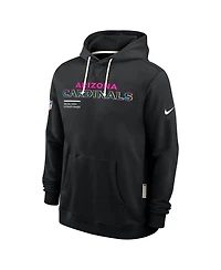 Nike Men's Black Arizona Cardinals 2025 Nfl Crucial Catch Sideline Standard Issue Dri-fit Hoodie