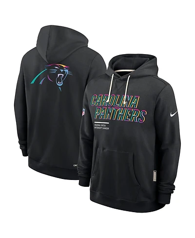 Nike Men's Black Carolina Panthers 2025 Nfl Crucial Catch Sideline Standard Issue Dri-fit Hoodie