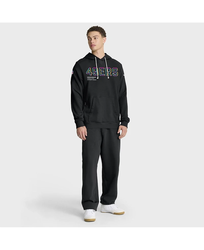 Nike Men's Black San Francisco 49ers 2025 Nfl Crucial Catch Sideline Standard Issue Dri-fit Hoodie