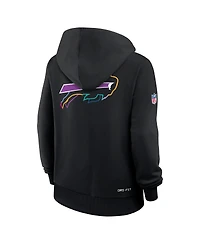 Nike Women's Black Buffalo Bills 2025 Nfl Crucial Catch Sideline Standard Issue Dri-fit Hoodie