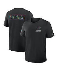 Nike Men's Black Detroit Lions Tall 2025 Nfl Crucial Catch Tri-Blend Dri-fit T-Shirt