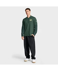 Nike Men's Green Bay Packers Sideline Dri-fit Half-Zip Pullover Sweatshirt