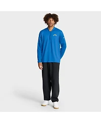 Nike Men's Powder Blue Los Angeles Chargers Sideline Dri-fit Half-Zip Pullover Sweatshirt