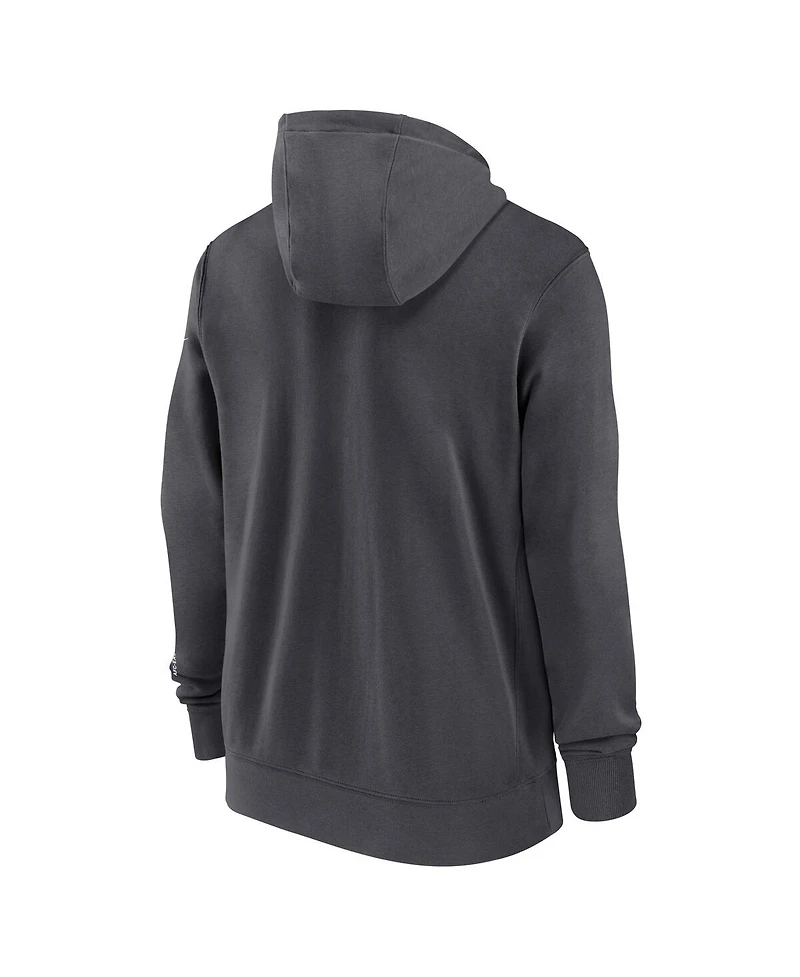 Nike Men's Anthracite Buffalo Bills Primetime Club Full-Zip Hoodie
