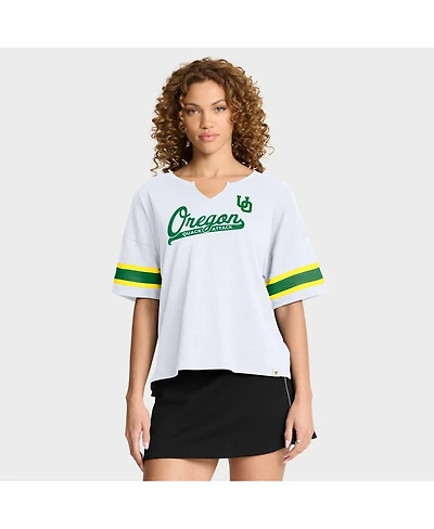 Fanatics Women's White Oregon Ducks Hometown Premium Script T-Shirt
