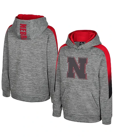Colosseum Big Boys and Girls Gray Nebraska Huskers The Gang Hoodie