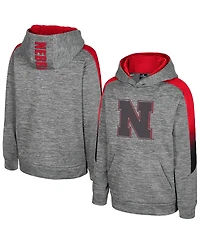 Colosseum Big Boys and Girls Gray Nebraska Huskers The Gang Hoodie