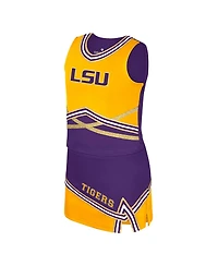 Colosseum Big Girls 2-Piece Purple Lsu Tigers Lollipop Park Cheer Set