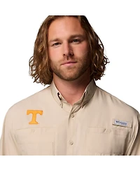 Columbia Men's Tan Tennessee Volunteers Tamiami Omni-Shade Button-Down Shirt