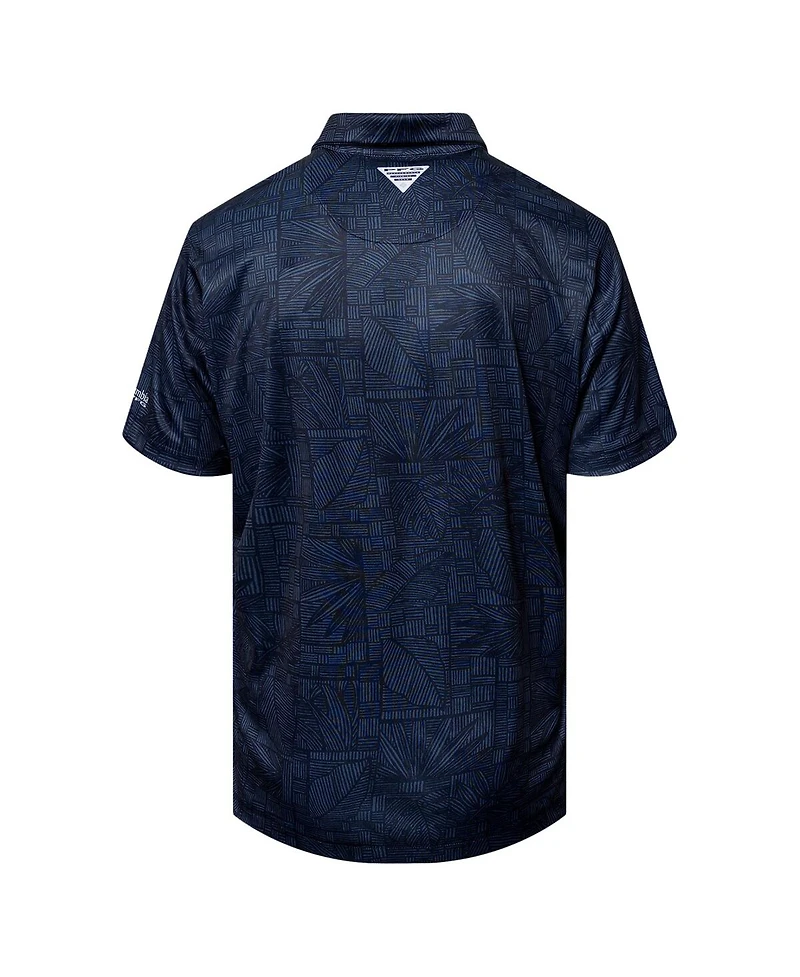 Columbia Men's Navy Dallas Cowboys Super Terminal Tackle Polo Shirt