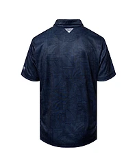 Columbia Men's Navy Dallas Cowboys Super Terminal Tackle Polo Shirt