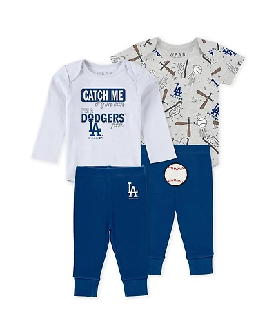 Wear by Erin Andrews Baby Boys and Girls 3-Piece New York Yankees Turn Me Around Bodysuit Pants Set