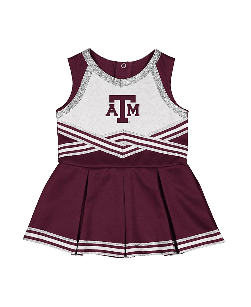 Colosseum Girls Baby Boys and Girls Maroon Texas A&M Aggies Lollipop Park Cheer Dress