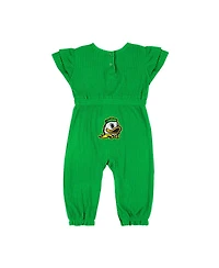 Colosseum Baby Boys and Girls Green Oregon Ducks Beautopia Waffle Knit Romper