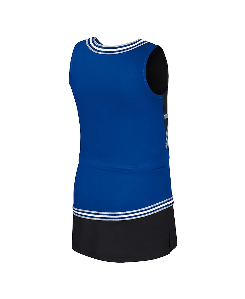 Colosseum Big Girls 2-Piece Royal Duke Blue Devils Lollipop Park Cheer Set
