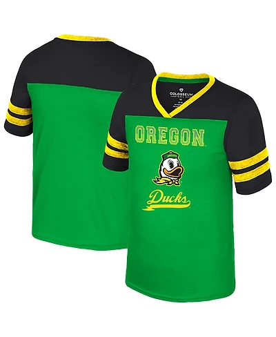 Colosseum Big Girls Green Oregon Ducks Princess Bubblegum Bling T-Shirt