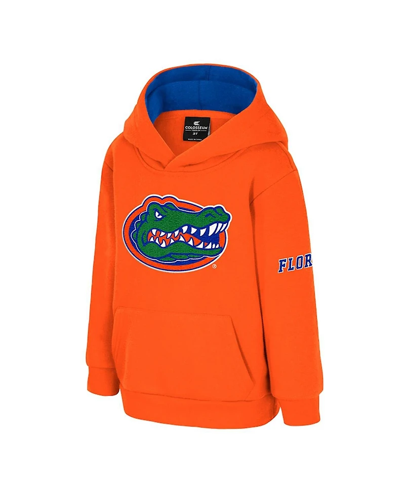 Colosseum Toddler Orange Florida Gators Big Logo Volume Fleece Pullover Hoodie
