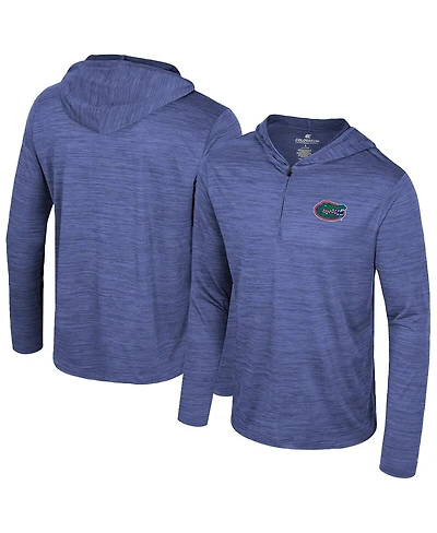 Colosseum Men's Royal Florida Gators Always Sunny Lightweight Quarter-Zip Hoodie