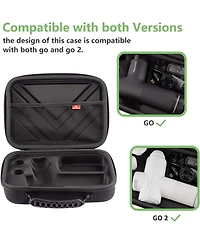 Bubm Hyperice Hypervolt Go 2 Carrying Case - Hard Shell Travel Storage Organizer Bag for Hypervolt Go Massage Gun