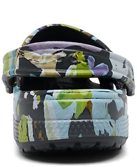 Crocs Women's Classic Painted Floral Clogs from Finish Line
