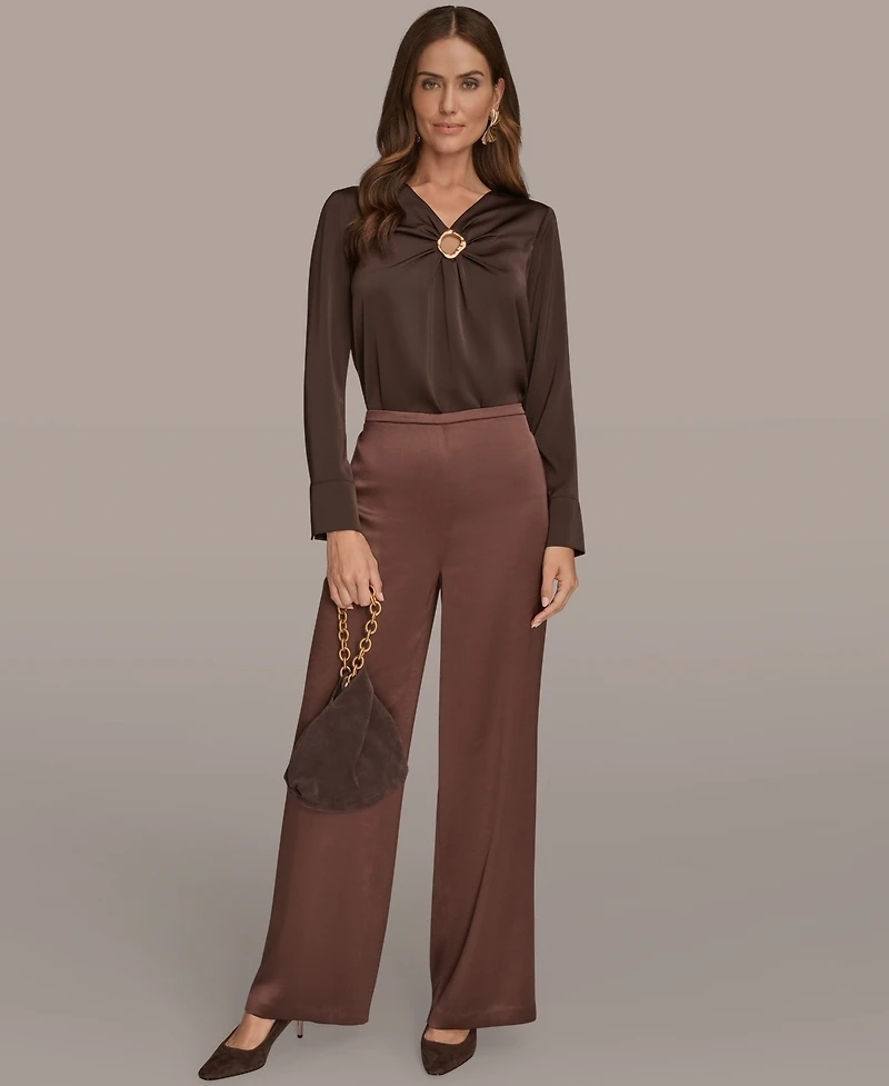 Donna Karan New York Women's Wide Leg Pants