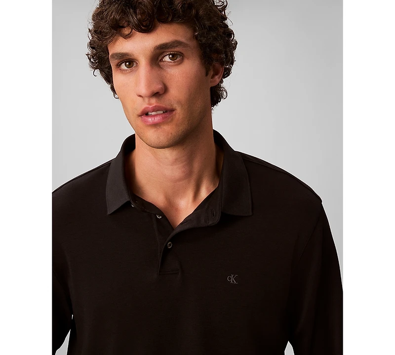 Calvin Klein Men's Long Sleeve Polo Shirt