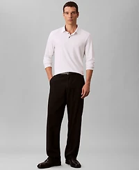 Calvin Klein Men's Long Sleeve Polo Shirt