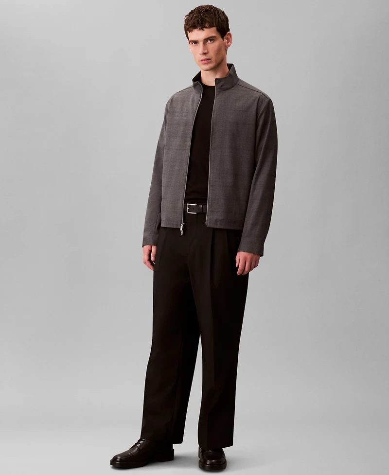 Calvin Klein Men's Yarn-Dyed Zip Jacket