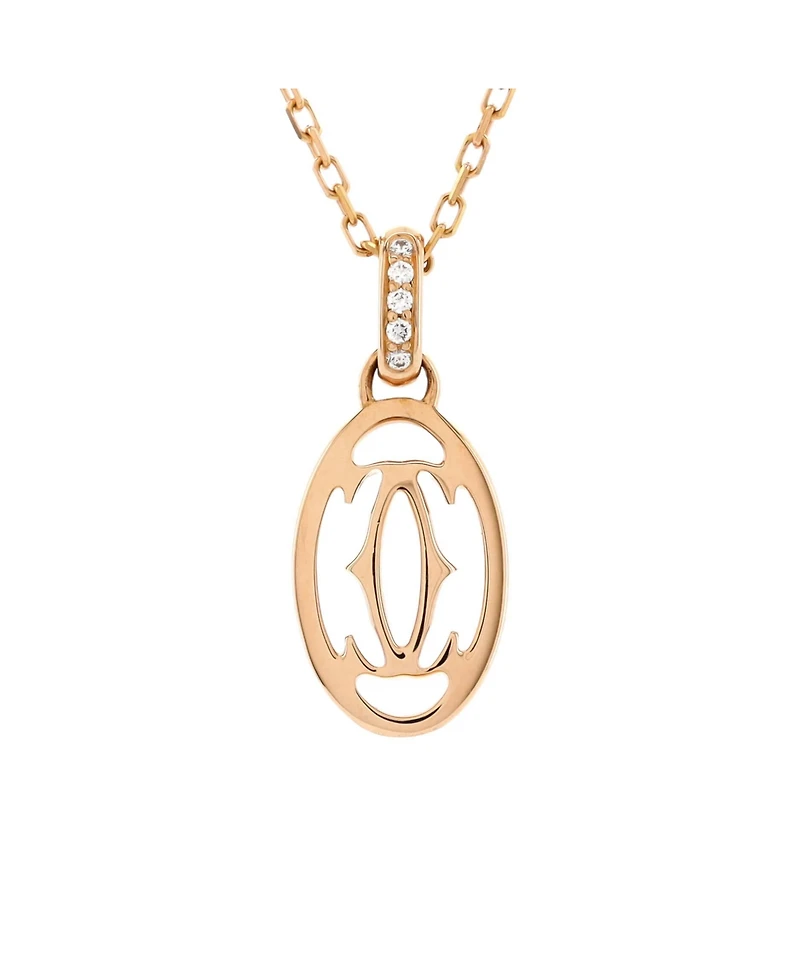 Pre-Owned Cartier Logo Double C Pendant Necklace