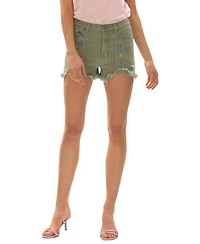 Blue Revival Women's Paloma Over The Rainbow High-Rise Denim Shorts