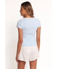 Petal and Pup Women's Tylarah Short Sleeve Cardigan Top