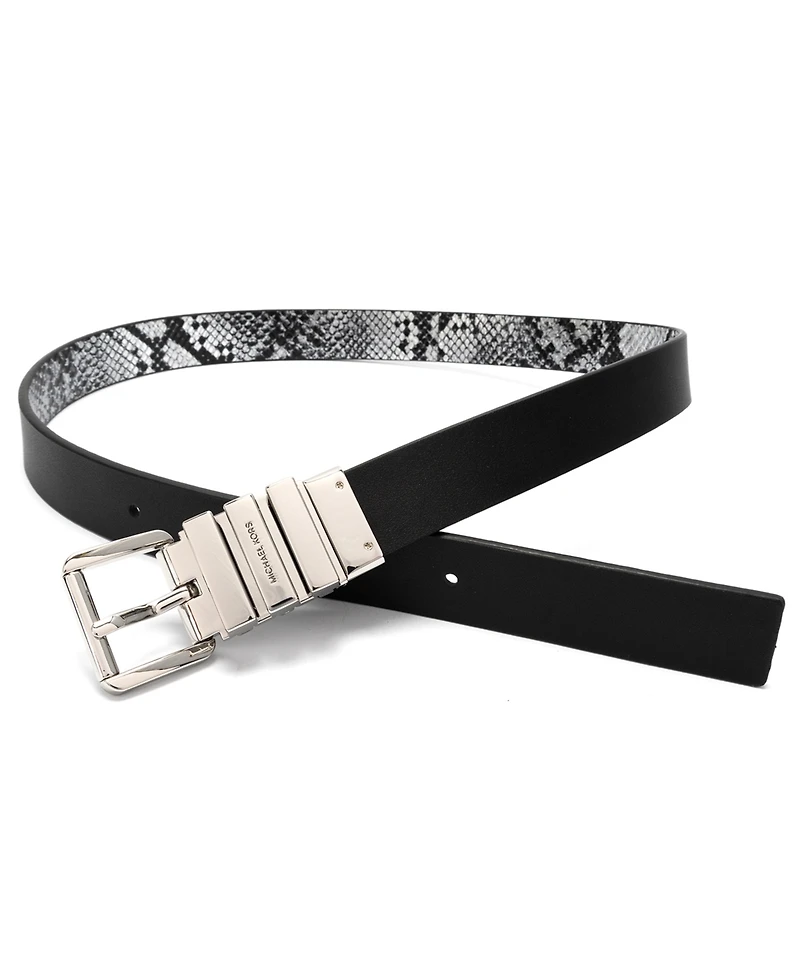 Michael Kors Women's Reversible Snake Pattern Belt