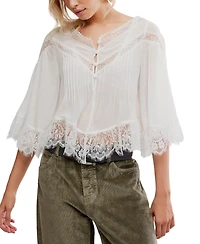 Free People Women's Bali Midnight Rain V-Neck Top