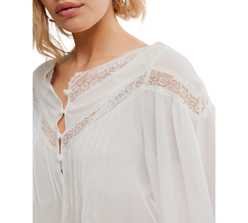Free People Women's Bali Midnight Rain V-Neck Top