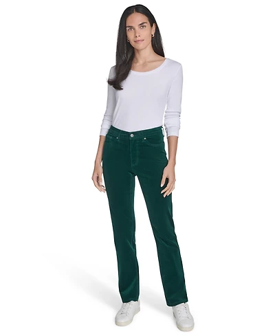 Nautica Jeans Women's Mid-Rise Corduroy Pants