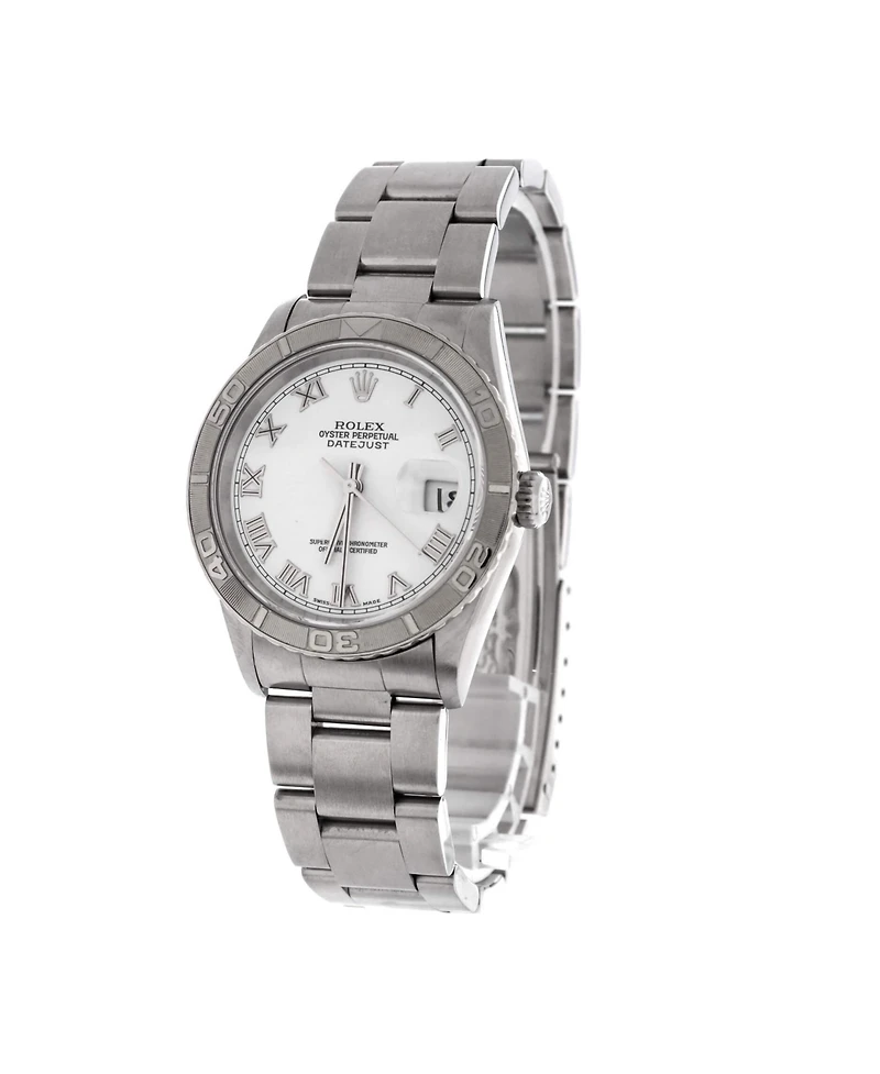 Pre-Owned Rolex Oyster Perpetual Datejust Turn-o-Graph Automatic Watch in Stainless Steel and White Gold 36mm