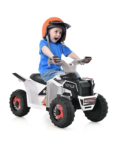 Kids Ride on Atv 4 Wheeler Quad Toy Car 6V Battery Powered Motorized Toy