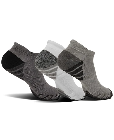 Sof Sole Men's 3-Pack Performance Sprinter Stripe No-Show Socks from Finish Line