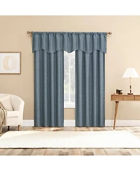 Sun Zero Belmont Floral Jacquard 100% Blackout Rod Pocket Curtain Panel