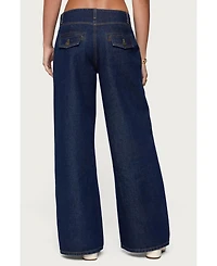 Edikted Women's Meredith Low Rise Jeans
