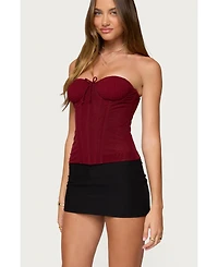 Edikted Women's Guinivere Smocked Strapless Corset