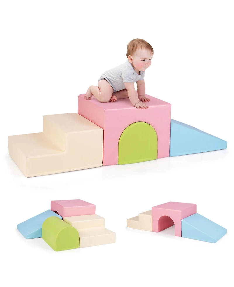 Climb and Crawl Foam Block Play Set for Infant Baby