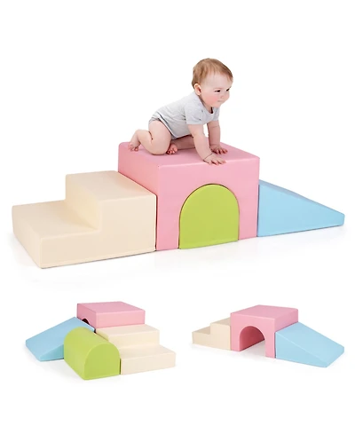 Climb and Crawl Foam Block Play Set for Infant Baby