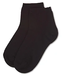 Memoi Little Girls Pique Stitch Anklet Socks