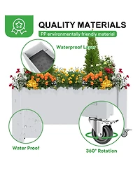 Chic Crate Soltanica Raised Garden Bed with Wheels
