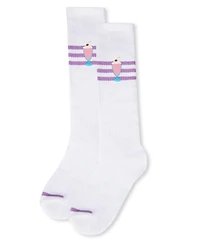 Memoi Girls' Summer Sweets Varsity Cotton Blend Knee High Sock