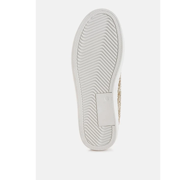 Shinding Glitter Star Chunky Sneakers Women